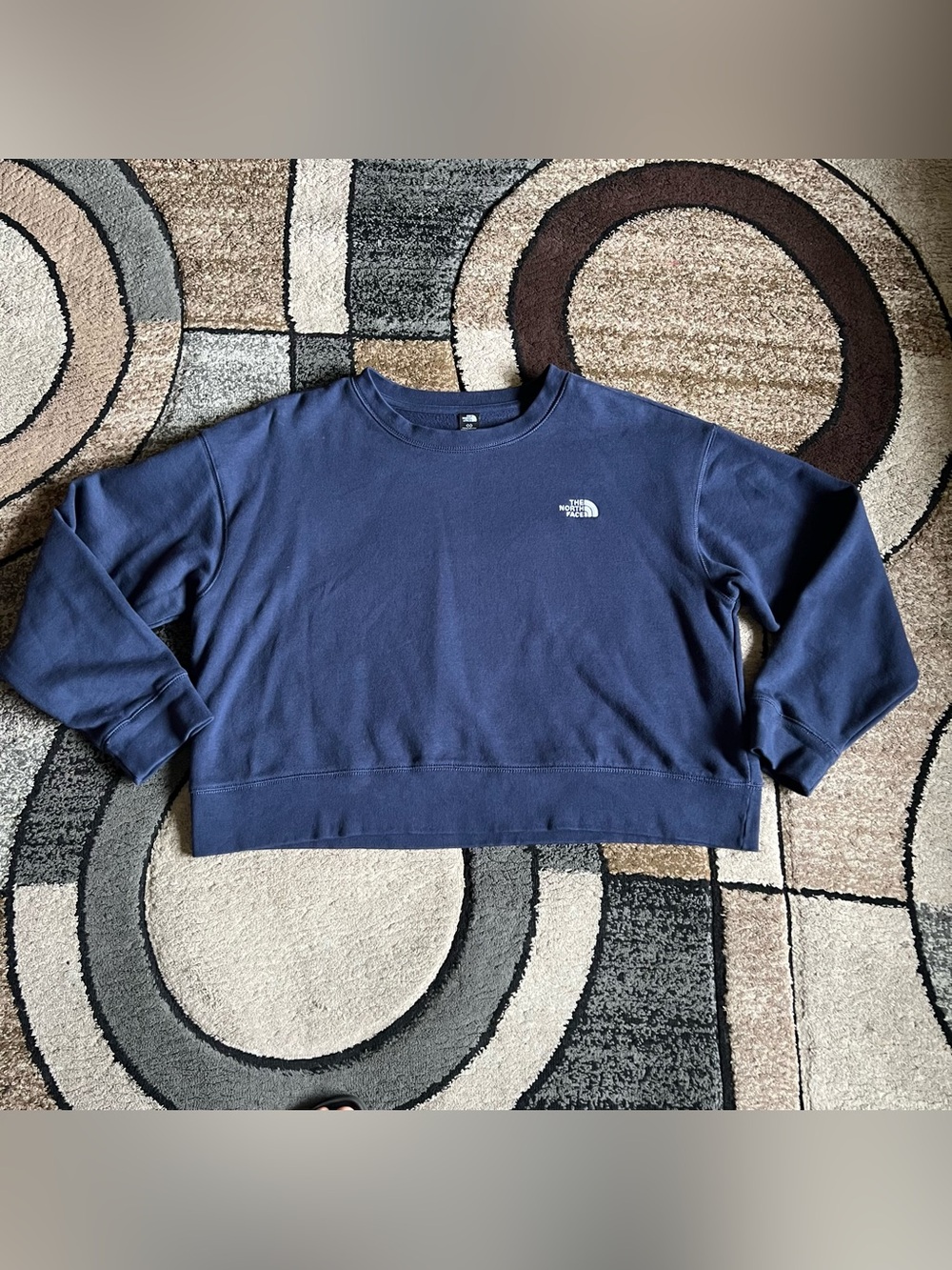 The North Face Women's Evolution Half Dome Logo Crop Sweatshirt Size Large